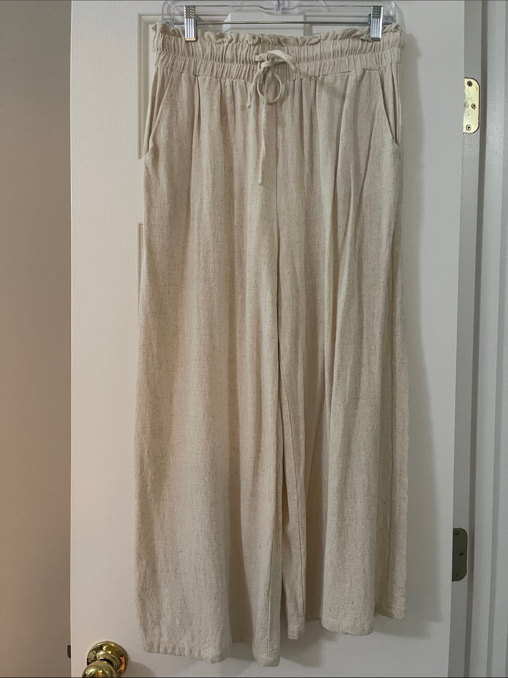 Anrabess Wide Leg Drawstring Crop